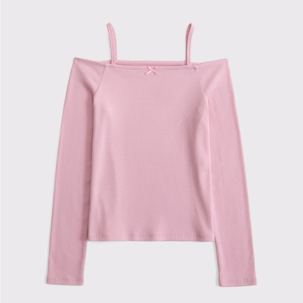 Abercrombie Kids Pink Off-Shoulder Girl’s Top